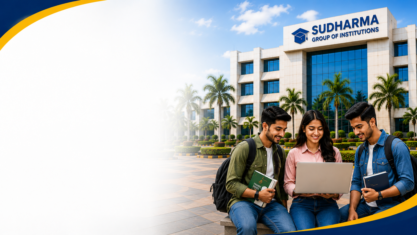 Students at Sudharma Group of Institutions